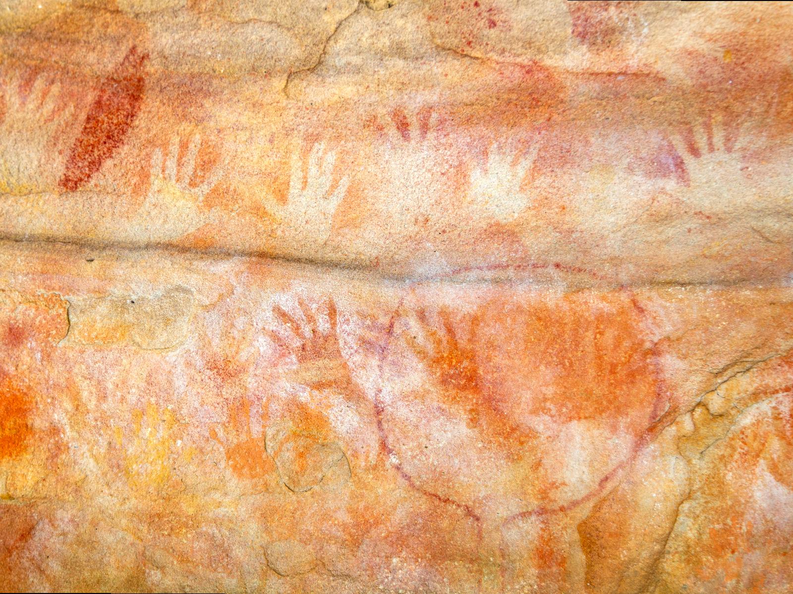 ceilingistheroof | Red Hands Cave: Exploring the ancient art in Red Hands Cave.