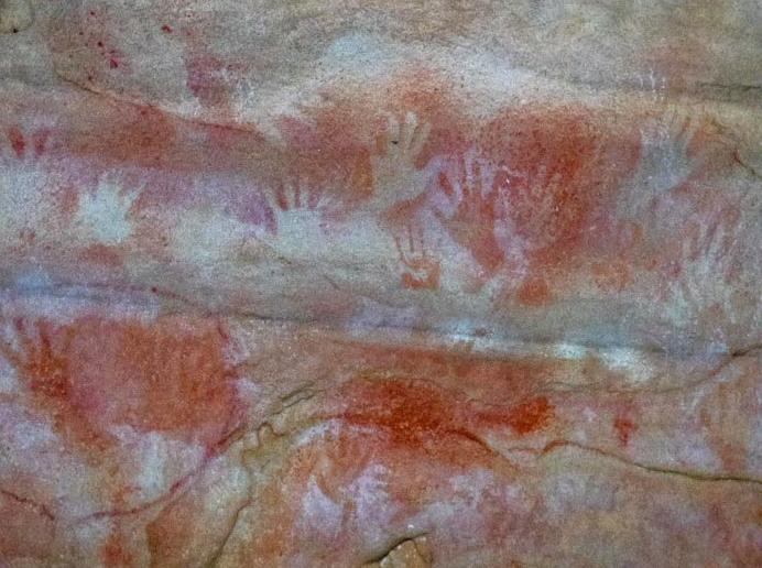 ceilingistheroof | Red Hands Cave: Exploring the ancient art in Red Hands Cave.